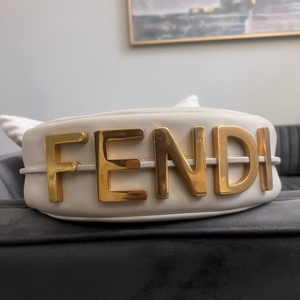 Fendigraphy small white bag